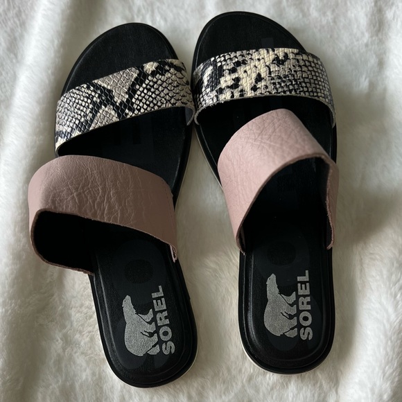 Sorel Ella II Slide Sandal Mauve Vapor Flats in Women's 7.5 - Picture 9 of 11